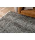 STR02 Galexia Rug Jaipur Living Galexia Handmade Tribal Black/ Cream Area Rug 5'X8'