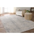 SUD07 Paolini Rug Jaipur Living Paolini Striped Cream/ Blue Runner Rug 2'6"X10'