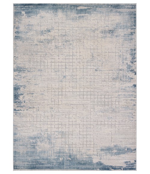 Jaipur Living Chamisa Abstract Cream/ Blue Runner Rug 2'6"X10'
