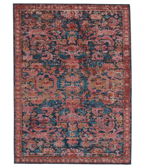 Vibe by Jaipur Living Maven Indoor/ Outdoor Oriental Pink/ Blue Area Rug (2'6"X4')