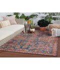 Vibe by Jaipur Living Maven Indoor/ Outdoor Oriental Pink/ Blue Area Rug (2'6"X4')