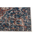 Vibe by Jaipur Living Akela Indoor/ Outdoor Medallion Blue/ Rust Area Rug (9'6"X12'7")