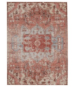 Vibe By Jaipur Living Priyah Indoor/ Outdoor Medallion Pink/ Gray Runner Swo09 Area Rug 2 ft. 6 in. X 8 ft. Runner