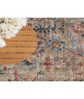 Vibe by Jaipur Living Elva Indoor/ Outdoor Oriental Tan/ Blue Area Rug (5'X7'3")
