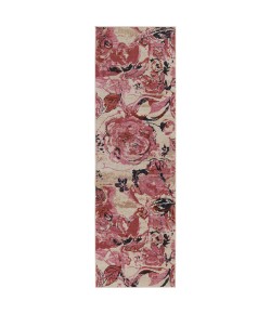 Vibe by Jaipur Living Swoon Hermione SWO14 Pink - Beige 2 ft. 6 in. X 8 ft. Rectangle Rug
