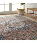Vibe By Jaipur Living Akela Indoor/ Outdoor Medallion Dark Blue/ Multicolor Area Rug 9'6"X12'7"