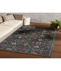 SWO16 Lisana Rug Vibe By Jaipur Living Lisana Indoor/ Outdoor Trellis Dark Blue/ Multicolor Area Rug 5'X7'3"
