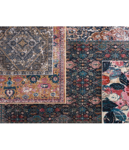 SWO17 Azura Rug Vibe By Jaipur Living Azura Indoor/ Outdoor Medallion Pink/ Gold Area Rug 2'6"X4'