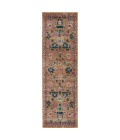 SWO17 Azura Rug Vibe By Jaipur Living Azura Indoor/ Outdoor Medallion Pink/ Gold Runner Rug 2'6"X8'