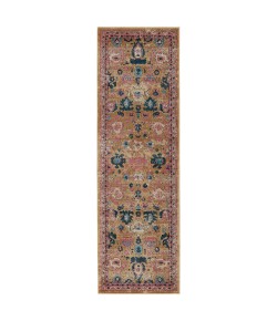 Vibe by Jaipur Living Swoon Azura SWO17 Pink - Gold 2 ft. 6 in. X 8 ft. Rectangle Rug