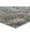 SWO18 Julia Rug Vibe By Jaipur Living Julia Indoor/ Outdoor Medallion Blue/ Gold Area Rug 9'6"X12'7"