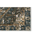 SWO18 Julia Rug Vibe By Jaipur Living Julia Indoor/ Outdoor Medallion Blue/ Gold Area Rug 9'6"X12'7"
