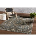 SWO18 Julia Rug Vibe By Jaipur Living Julia Indoor/ Outdoor Medallion Blue/ Gold Area Rug 9'6"X12'7"