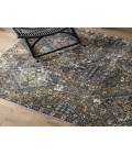 SWO18 Julia Rug Vibe By Jaipur Living Julia Indoor/ Outdoor Medallion Blue/ Gold Area Rug 9'6"X12'7"