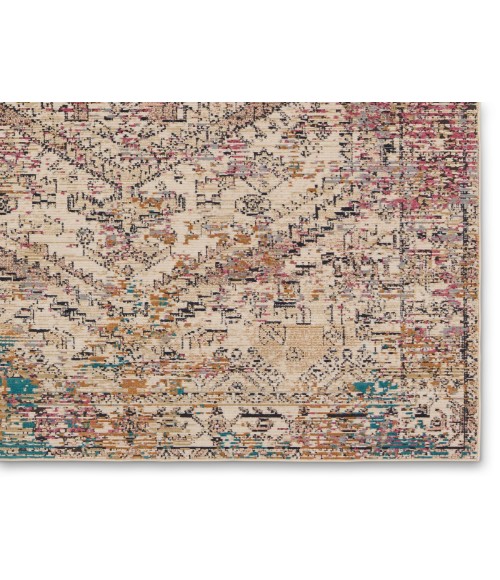 SWO19 Armeria Rug Vibe by Jaipur Living Armeria Indoor/Outdoor Medallion Multicolor/ Ivory Area Rug 4'X5'7"