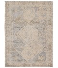 Vibe by Jaipur Living Rush Indoor/Outdoor Medallion Light Gray/ Blue Area Rug 9'6"X12'7"