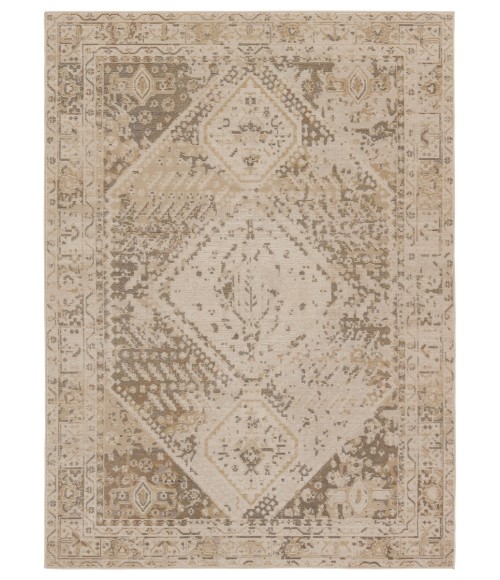 Vibe by Jaipur Living Rush Indoor/Outdoor Medallion Beige/ Tan Area Rug 9'6"X12'7"