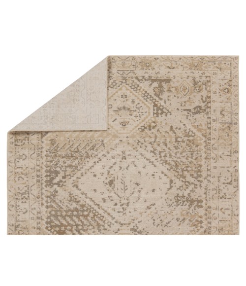 Vibe by Jaipur Living Rush Indoor/Outdoor Medallion Beige/ Tan Area Rug 9'6"X12'7"