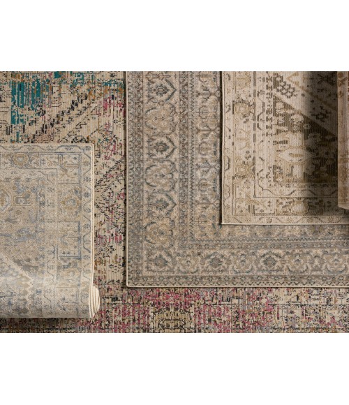 Vibe by Jaipur Living Rush Indoor/Outdoor Medallion Beige/ Tan Area Rug 9'6"X12'7"