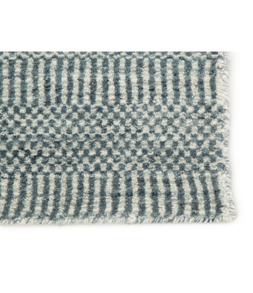Jaipur Living Minuit Handmade Geometric Ivory/ Dark Blue Area Rug (5'X8')