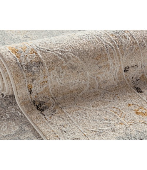 THA01 Ariene Rug Jaipur Living Ariene Oriental Gray/Cream Area Rug 5'3"X7'6"