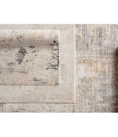 THA04 Alister Rug Jaipur Living Alister Abstract Cream/Gray Area Rug 5'3"X7'6"