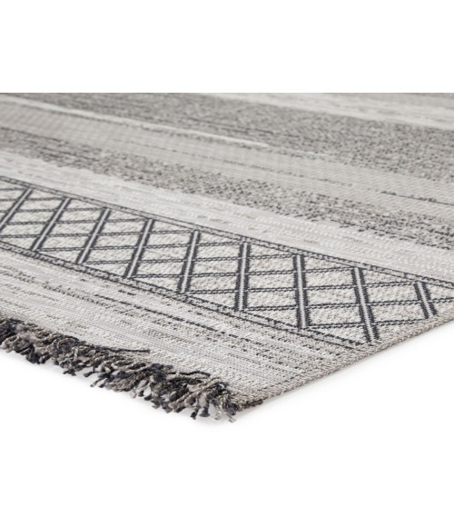 Tikal Area Rug Jaipur Living Cote Indoor/ Outdoor Trellis Gray/ Light Gray Area Rug (2'X3'7")