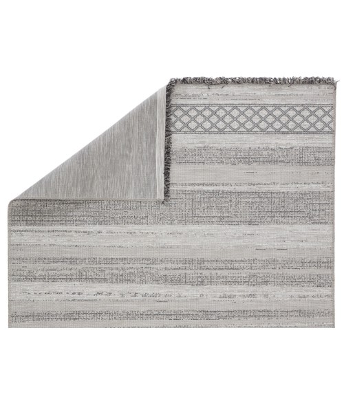 Tikal Area Rug Jaipur Living Cote Indoor/ Outdoor Trellis Gray/ Light Gray Area Rug (2'X3'7")