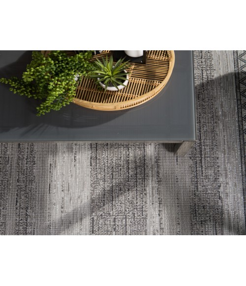 Tikal Area Rug Jaipur Living Cote Indoor/ Outdoor Trellis Gray/ Light Gray Area Rug (2'X3'7")