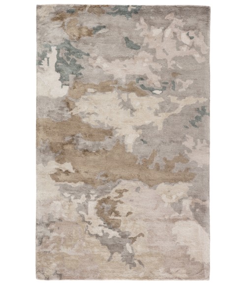 Jaipur Living Glacier Handmade Abstract Light Gray/ Taupe Area Rug (9'X12')