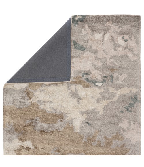 Jaipur Living Glacier Handmade Abstract Light Gray/ Taupe Area Rug (9'X12')