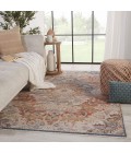 Terra Area Rug Vibe by Jaipur Living Jemsa Medallion Blue/ Orange Area Rug (8'X10')