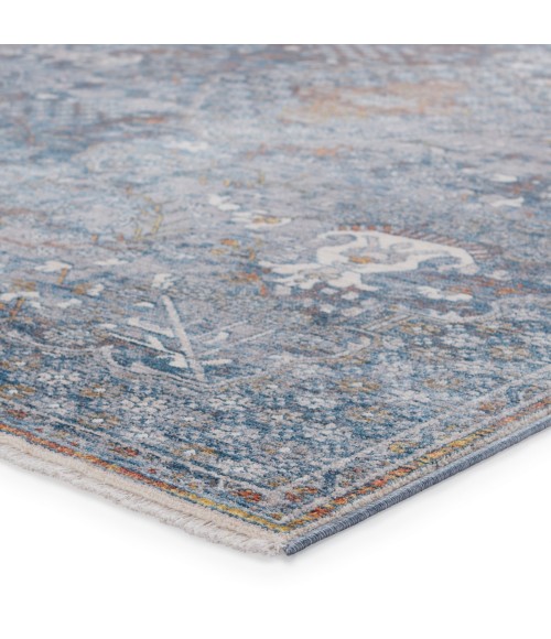 Vibe by Jaipur Living Harkin Medallion Blue/ Gray Area Rug (9'3"X13'3")