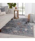 Vibe by Jaipur Living Harkin Medallion Blue/ Gray Area Rug (9'3"X13'3")