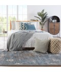 Vibe by Jaipur Living Harkin Medallion Blue/ Gray Area Rug (9'3"X13'3")