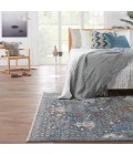 Vibe by Jaipur Living Harkin Medallion Blue/ Gray Area Rug (9'3"X13'3")