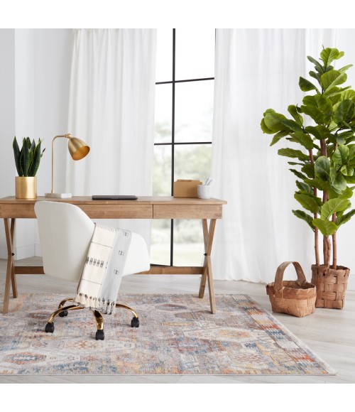 Terra Area Rug Vibe by Jaipur Living Strata Medallion Multicolor/ Ivory Area Rug (8'X10')