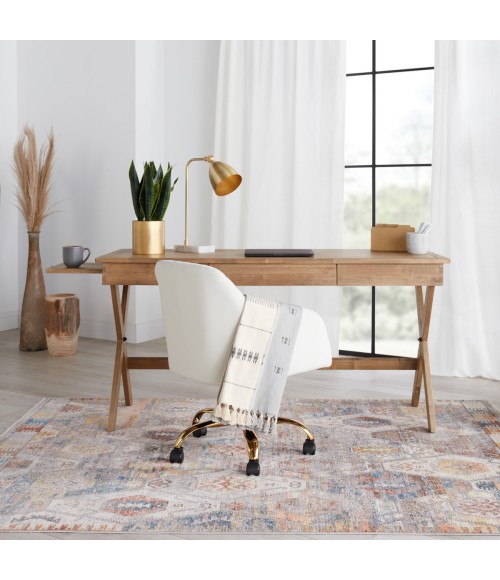 Terra Area Rug Vibe by Jaipur Living Strata Medallion Multicolor/ Ivory Area Rug (8'X10')