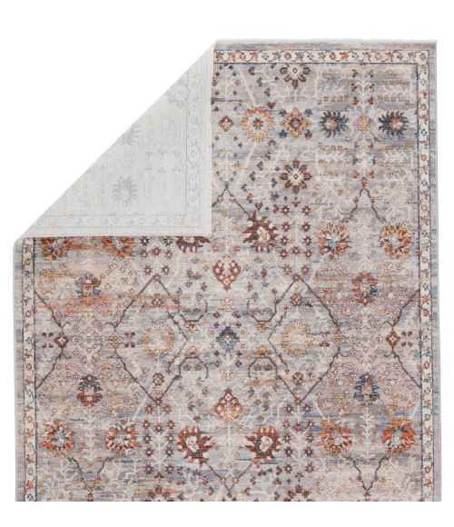 Vibe by Jaipur Living Katalia Trellis Gray/ Rust Area Rug (9'3"X13'3")