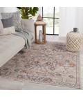 Vibe by Jaipur Living Katalia Trellis Gray/ Rust Area Rug (9'3"X13'3")