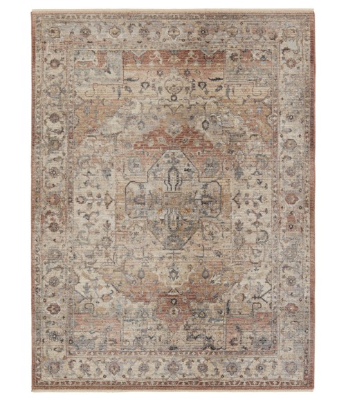 Vibe by Jaipur Living Starling Medallion Tan/ Pink Area Rug 9'3"X13'7"