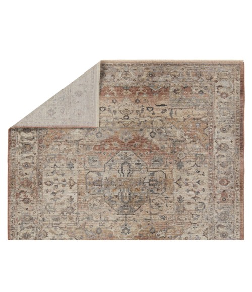 Vibe by Jaipur Living Starling Medallion Tan/ Pink Area Rug 9'3"X13'7"