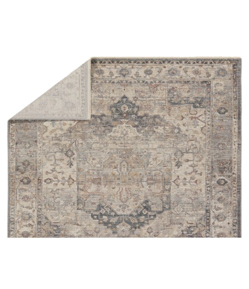 Vibe by Jaipur Living Starling Medallion Tan/ Slate Area Rug 9'3"X13'7"