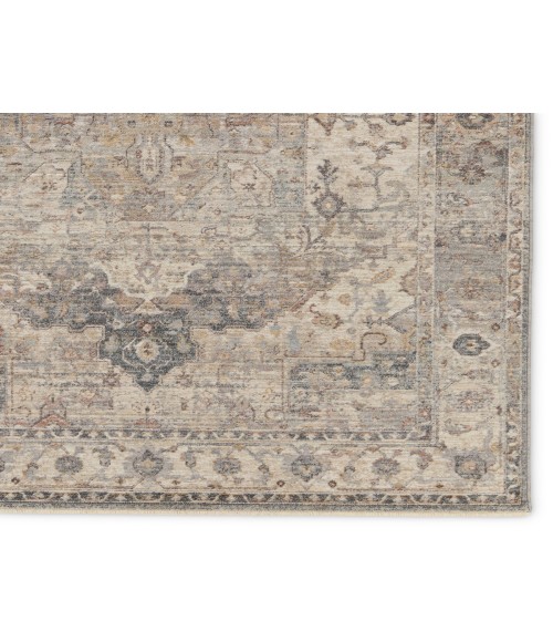 Vibe by Jaipur Living Starling Medallion Tan/ Slate Area Rug 9'3"X13'7"