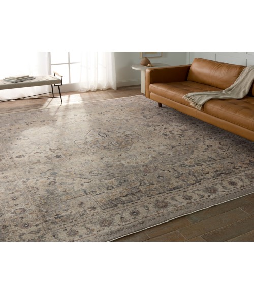 Vibe by Jaipur Living Starling Medallion Tan/ Cream Area Rug 5'3"X8'1"