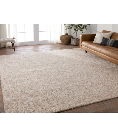 Jaipur Living Harding Handmade Indoor/Outdoor Solid Tan/Cream Runner Rug 3'X8'