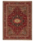 Artemis by Jaipur Living York Hand-Knotted Medallion Red/ Brown Area Rug (9'X12')