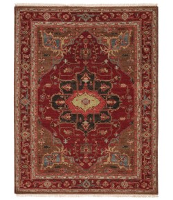 Artemis By Jaipur Living York Hand-Knotted Medallion Red/ Brown Ut02 Area Rug 6 ft. X 9 ft. Rectangle