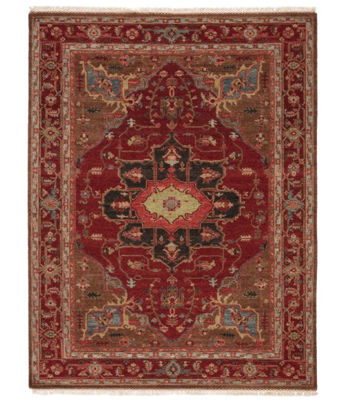 Artemis by Jaipur Living York Hand-Knotted Medallion Red/ Brown Area Rug (9'X12')