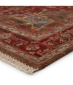 Artemis By Jaipur Living York Hand-Knotted Medallion Red/ Brown Ut02 Area Rug 6 ft. X 9 ft. Rectangle